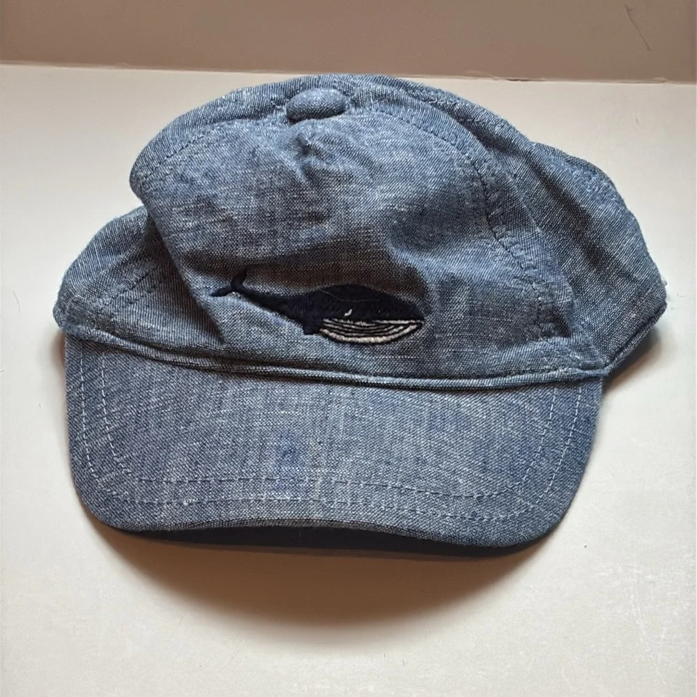 Janie and Jack Embroidered Whale Classic Cap